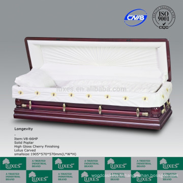 Fabrique des LUXES European American Style bois cercueil cercueil pour Funeral_China cercueil solide